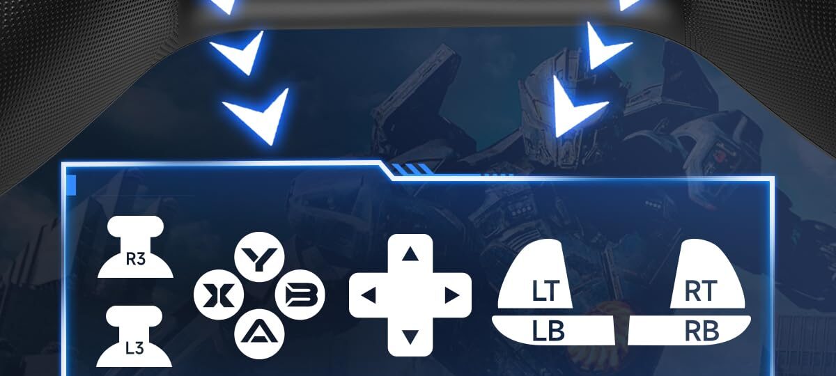 EasySMX X15 Wireless Bluetooth Controller – Hall Joysticks & Triggers, RGB, PC, Android, Steam & Switch