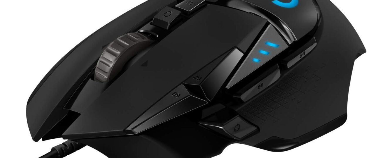 Logitech G502 HERO Gaming Mouse – 25K DPI Sensor, RGB, 11 Programmable Buttons, Adjustable Weights (PC/Mac)