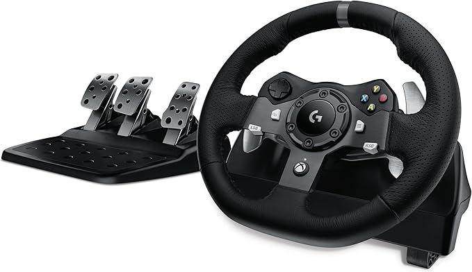 Logitech G920 Racing Wheel for Xbox Series X|S, Xbox One & PC – Force Feedback, Pedals & Paddle Shifters